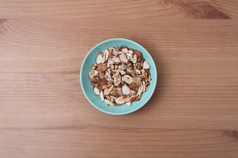 Quinoa Buddha Bowls with Herbed Yogurt Dressing - Step #2 Toast the almonds