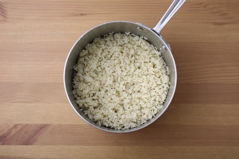 Cod over Yellow Coconut Curry - Step #1 Cuire le riz