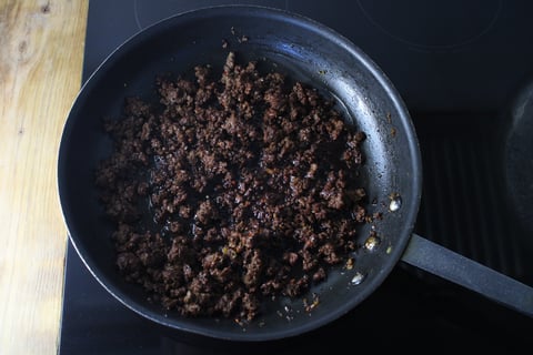 Ground Beef Bulgogi Bowls - Step #4 Cook the beef