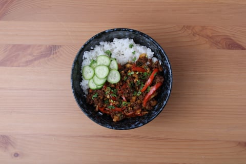 Ground Beef Bulgogi Bowls - Step #5 Finish & serve