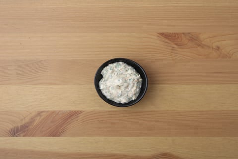 Greek-Style Salmon over Orzo - Step #4 Make the herbed tzatziki