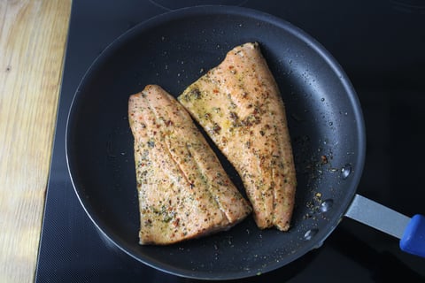Quick Pan-Seared Trout - Step #4 Cook the trout