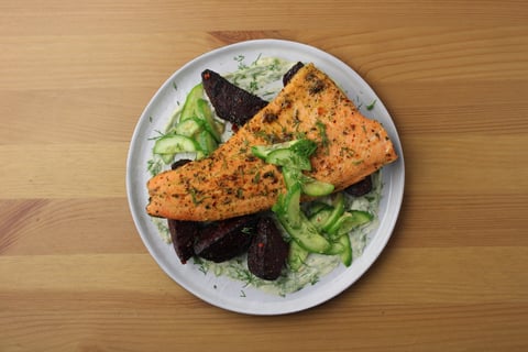 Quick Pan-Seared Trout - Step #5 Plate your dish
