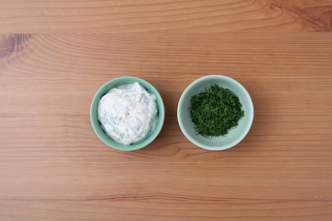 Quick Pan-Seared Trout - Step #2 Make the dill aioli