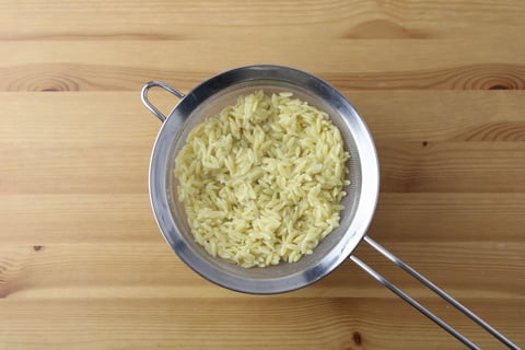 Thyme & Lemon Haddock - Step #1 Boil the orzo