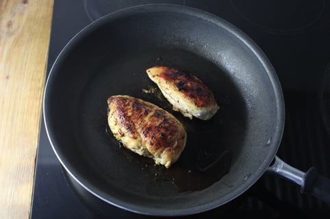 Seared Chicken Breasts with Sage Sauce - Step #2 Cook the chicken