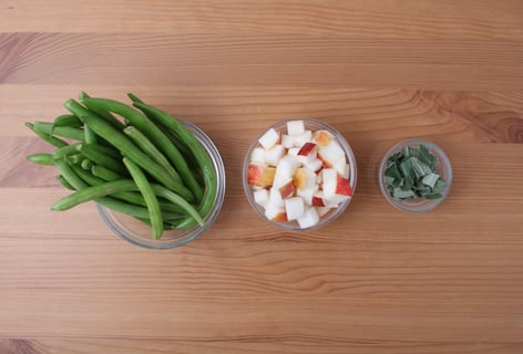 Seared Chicken Breasts with Sage Sauce - Step #3 Mise en place