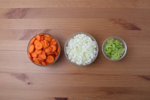 Crustless Chicken ‘Pot Pie’ - Step #3 Mise en place