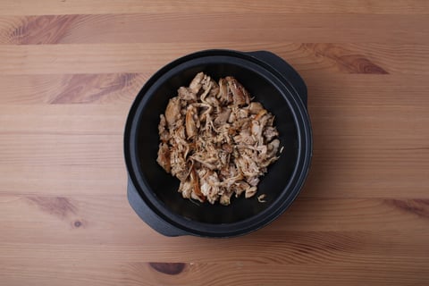 Crustless Chicken ‘Pot Pie’ - Step #1 Cook & shred the chicken