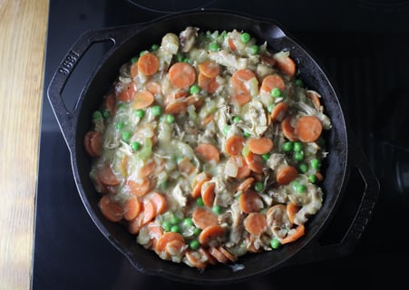 Crustless Chicken ‘Pot Pie’ - Step #4 Make the filling