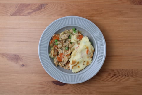 Crustless Chicken ‘Pot Pie’ - Step #6 Plate your dish