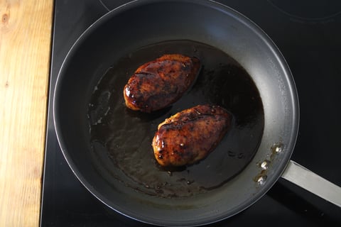 Apricot Glazed Chicken - Step #4 Cook the chicken