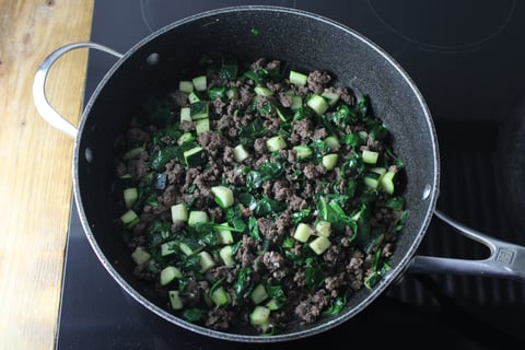 Nick’s Pick | Beef, Bocconcini & Sun-Dried Tomato Cavatappi - Step #4 Cook the vegetables