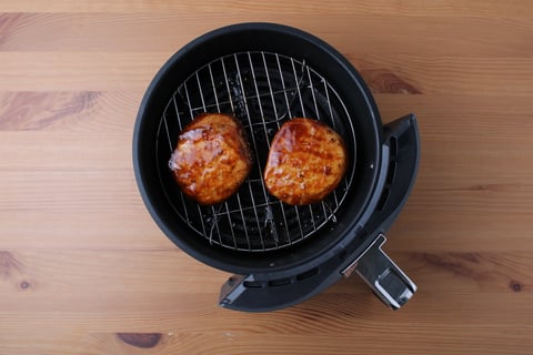 BBQ-Spiced Pork Chops - Step #3 Fry the pork