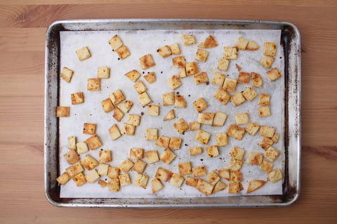 Dinner + Lunch Combo: Tandoori Chicken Traybake - Step #4 Make the croutons