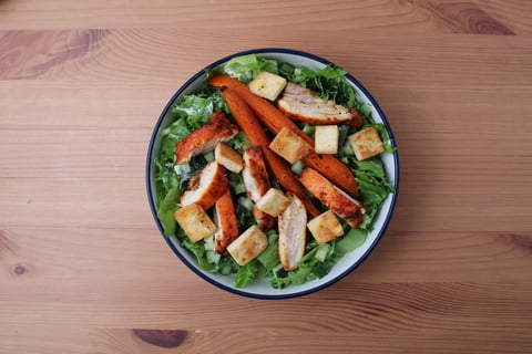 Dinner + Lunch Combo: Tandoori Chicken Traybake - Step #6 Lunch: Make the salad & serve