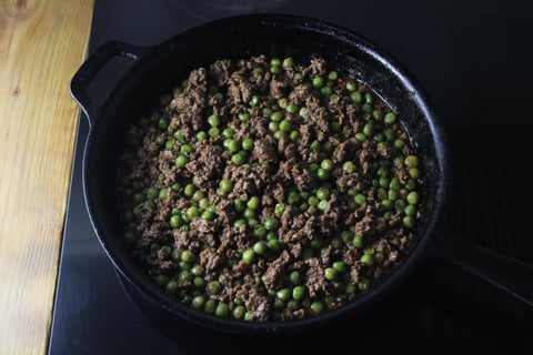 Skillet Beef Cottage Pie - Step #3 Start the cottage pie