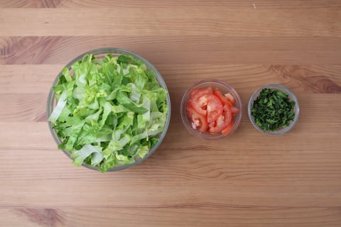 Grilled Chicken Gyro - Step #2 Mise en place