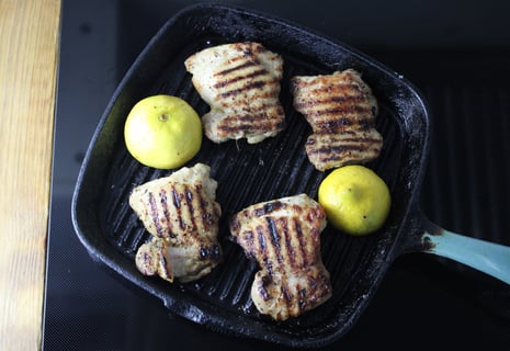 Grilled Chicken Gyro - Step #1 Grill the chicken & lemon