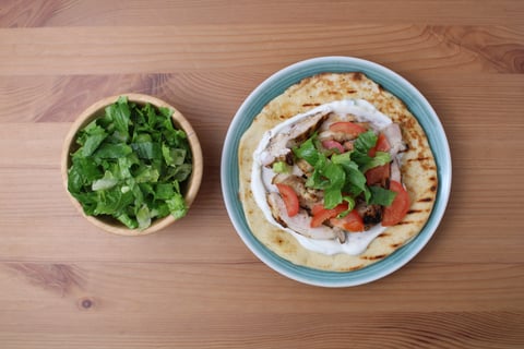 Grilled Chicken Gyro - Step #5 Finish & serve