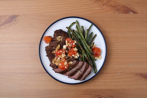 Greek-Inspired Steaks - Step #4 Plate your dish