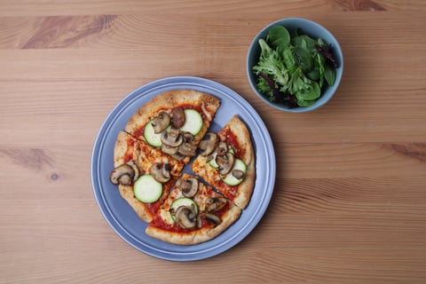 Mushroom & Zucchini Flatbreads - Step #5 Terminer et servir