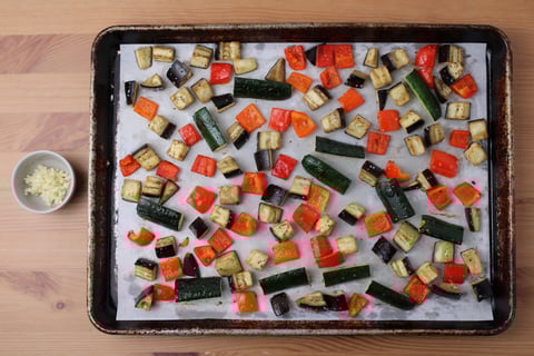 Protein Boost | Ratatouille Power Bowls with Quinoa & Halloumi - Step #1 Start the vegetables