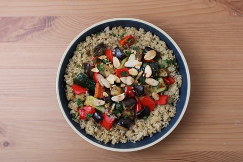 Protein Boost | Ratatouille Power Bowls with Quinoa & Halloumi - Step #6 Plate your dish