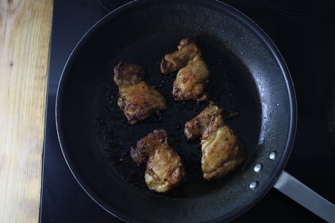 Chicken Tacos with Sautéed Chayote - Step #1 Cook the chicken