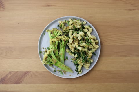 Roasted Fioretto & Cheesy Gemelli - Step #6 Finir les pâtes et servir