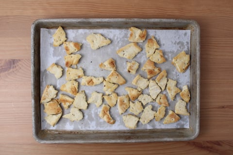 Greek Salad Chicken Traybake - Step #4 Make the croutons