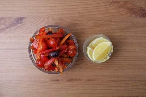 Greek Salad Chicken Traybake - Step #2 Mise en place