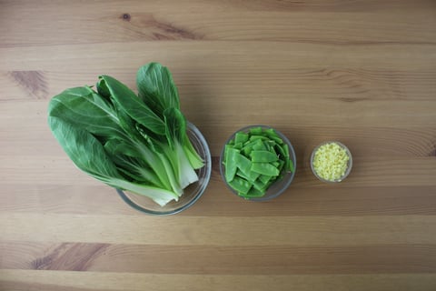 Pan-Glazed Cod with Oyster Sauce & Ginger - Step #1 Mise en place