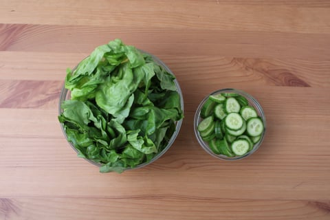 Quick Korean-Spiced Ground Beef Lettuce Wraps - Step #2 Mise en place