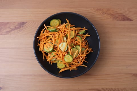 Quick Korean-Spiced Ground Beef Lettuce Wraps - Step #3 Préparer la salade