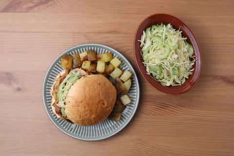 Nick’s Pick | BBQ Chicken Thigh Burgers - Step #6 Plate your dish