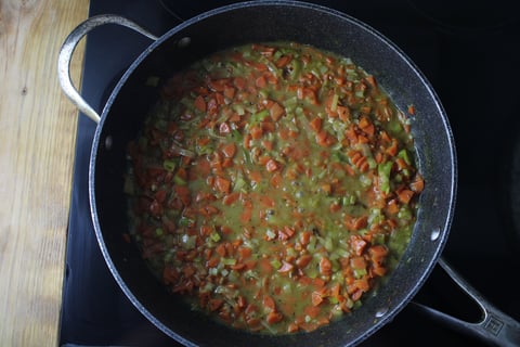 Creamy Chicken Fricassée with Sweet Carrots & Peas - Step #5 Start the fricassée