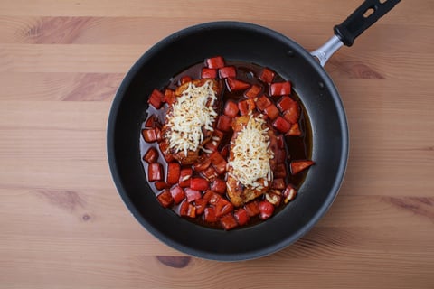 Calorie-Wise: Spicy Buldak Fire Chicken - Step #5 Finish the fire chicken