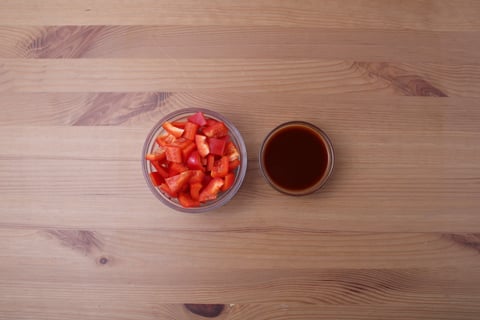 Calorie-Wise: Spicy Buldak Fire Chicken - Step #3 Mise en place