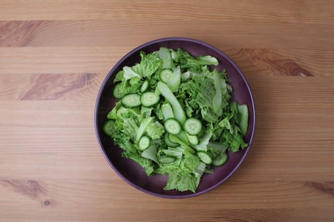 Spicy Pork Skewers - Step #4 Make the salad