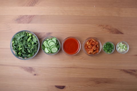 L’Artisan: Korean-Style Tuna over Hot Kimchi Butter Udon - Step #2 Mise en place