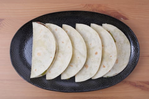 Ground Beef & Poblano Quesadillas - Step #3 Prepare the quesadillas