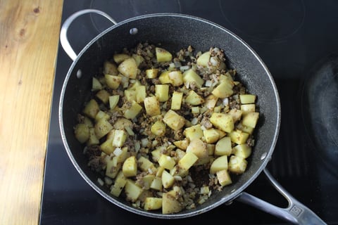 Impossible™ Beef Keema Aloo - Step #3 Start the keema
