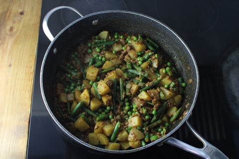 Impossible™ Beef Keema Aloo - Step #4 Finish the keema
