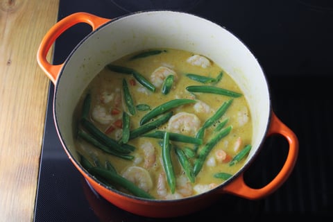 One-Pot Thai Coconut Shrimp Curry - Step #3 Finish the curry