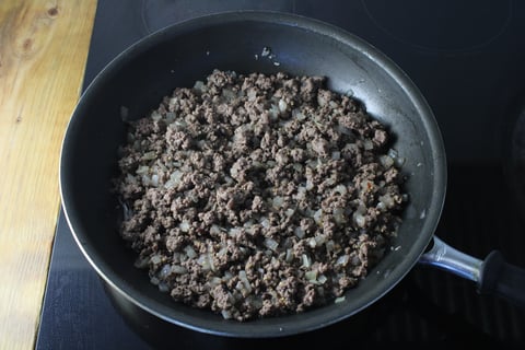 Ground Beef Shepherd’s Pie - Step #3 Start the filling