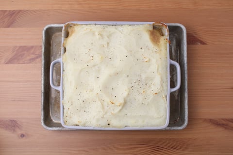 Ground Beef Shepherd’s Pie - Step #5 Assemble & bake the shepherd’s pie