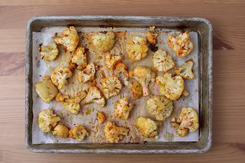 Sweet & Sour Beef Meatballs - Step #1 Roast the cauliflower