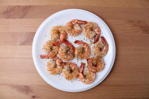 Garlic Tiger Shrimp over Fresh Pappardelle - Step #4 Cook the shrimp