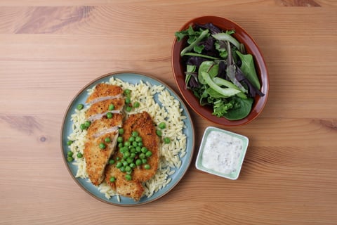 Protein Upgrade | ORGANIC Chicken Schnitzel & Lemon-Caper Mayo - Step #6 Terminer et servir